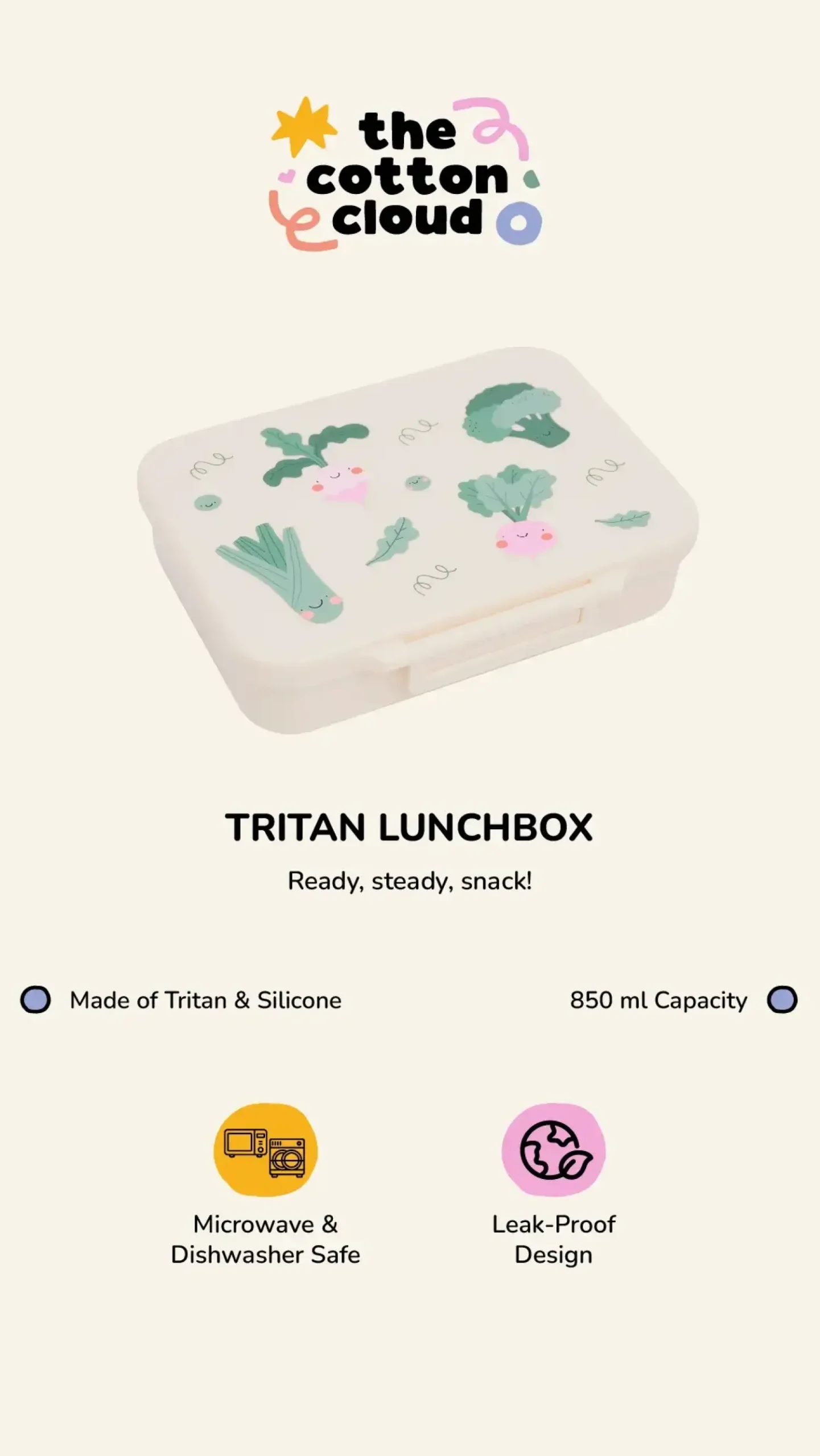 Lunchboxy|Przechowywanie Jedzenia | The cotton cloud Lunchbox tritanowy - Croc Rock