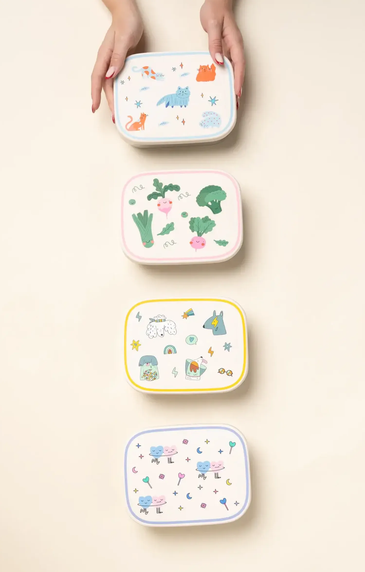 Lunchboxy|Przechowywanie Jedzenia | The cotton cloud Lunchbox ze stali nierdzewnej z wyjmowanymi przegródkami - Croc Rock