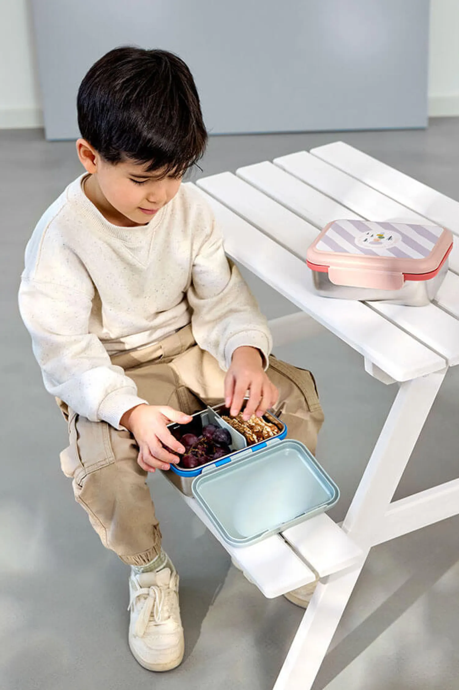 Lunchboxy|Przechowywanie Jedzenia | Lassig Lunchbox ze stali nierdzewnej Sunny Explorer rose & pink