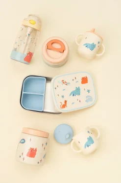 Lunchboxy|Przechowywanie Jedzenia | The cotton cloud Lunchbox ze stali nierdzewnej z wyjmowanymi przegródkami - Meowtiful Cats