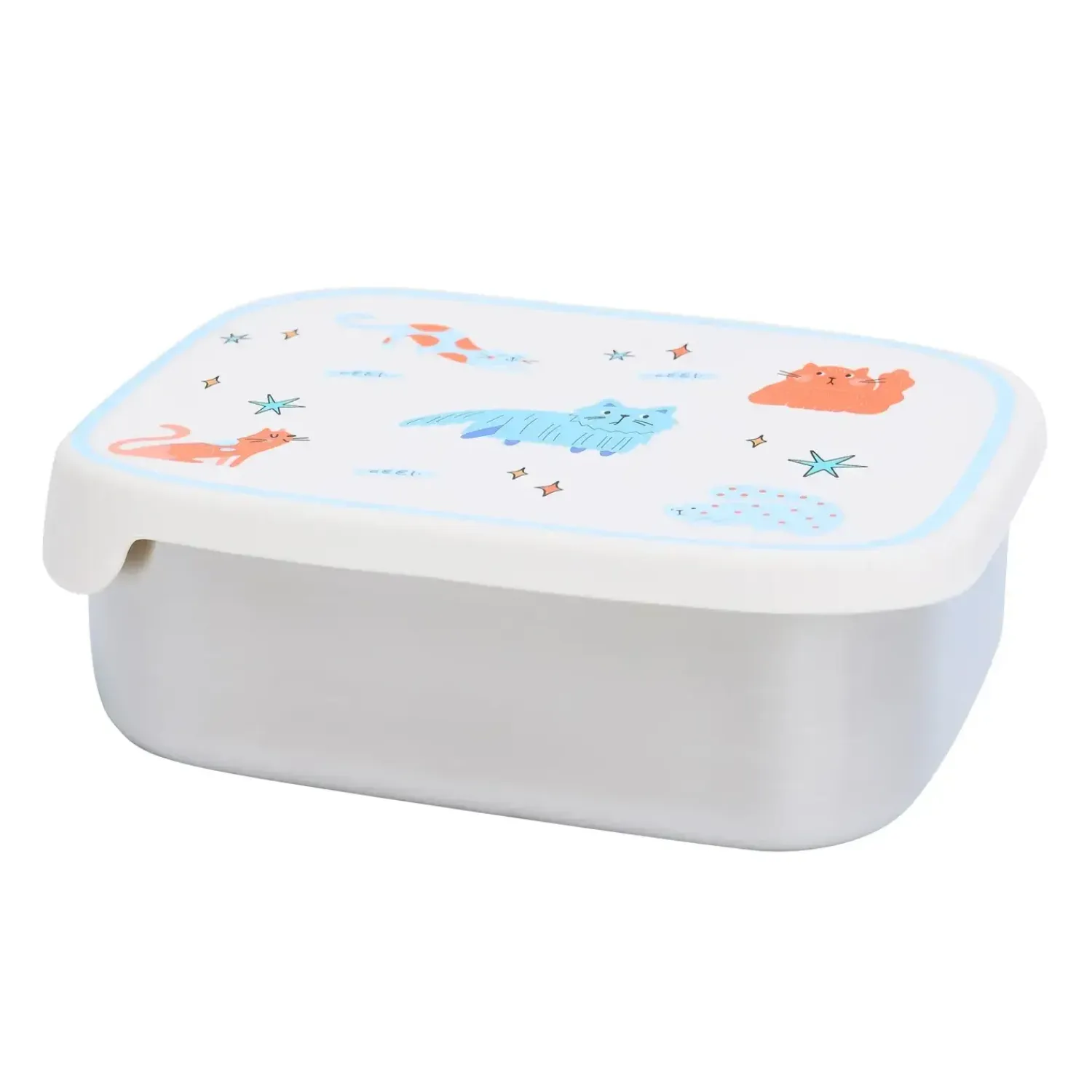 Lunchboxy|Przechowywanie Jedzenia | The cotton cloud Lunchbox ze stali nierdzewnej z wyjmowanymi przegródkami - Meowtiful Cats