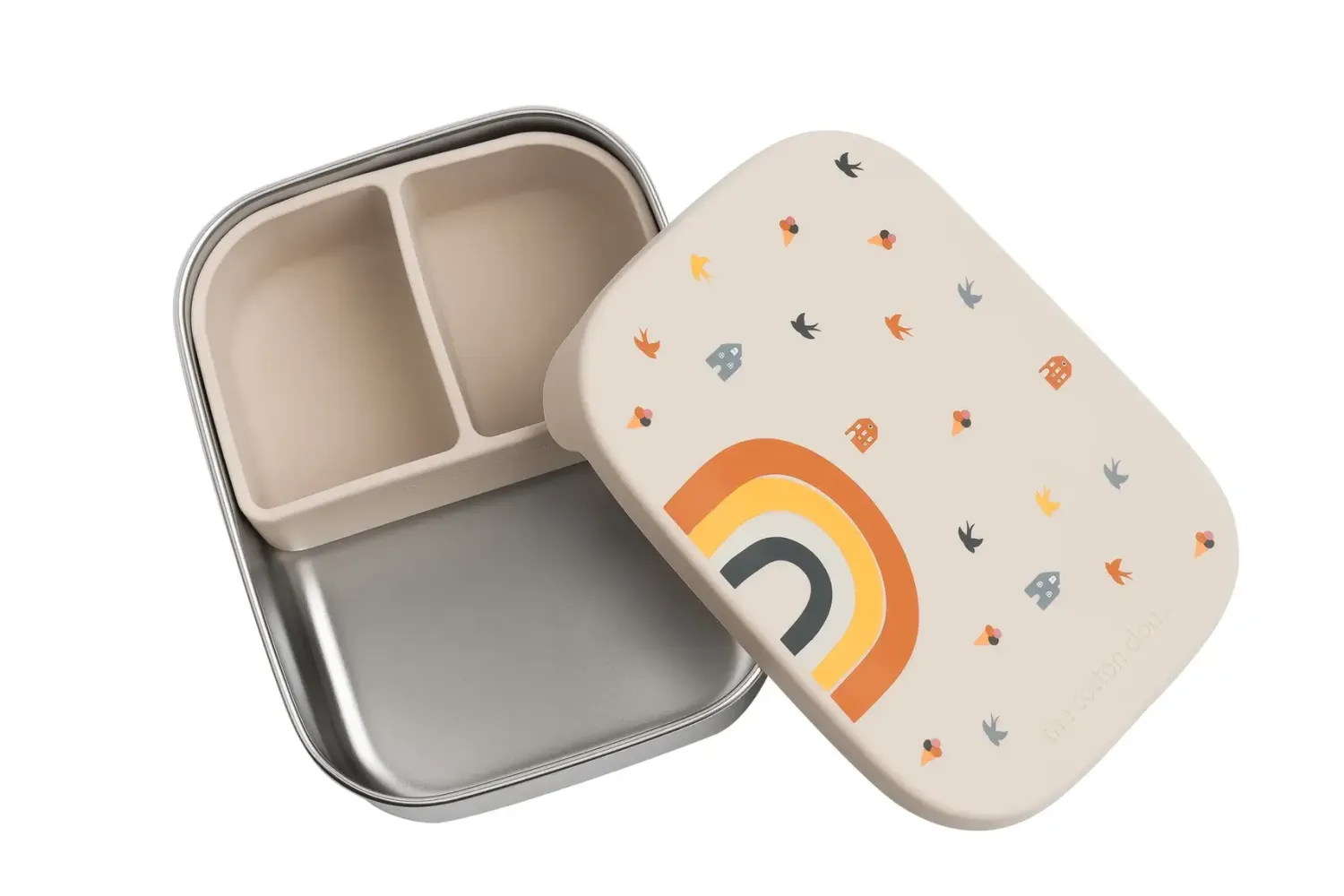 Lunchboxy|Przechowywanie Jedzenia | The cotton cloud Lunchbox ze stali nierdzewnej z wyjmowanymi przegródkami - Rainbow