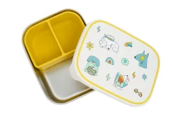 Lunchbox ze stali nierdzewnej z wyjmowanymi przegródkami - Funky Dogs
