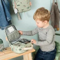 Lunchboxy|Przechowywanie Jedzenia | Done by Deer Lunchbox z widelczykami Tiny Trails Green