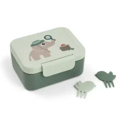 Lunchboxy|Przechowywanie Jedzenia | Done by Deer Lunchbox z widelczykami Tiny Trails Green