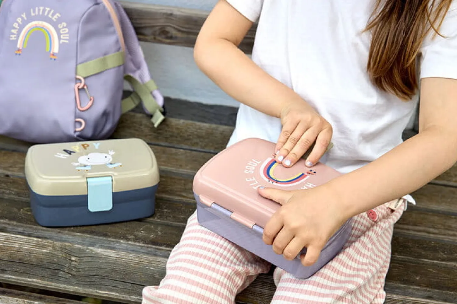 Lunchboxy|Przechowywanie Jedzenia | Lassig Lunchbox z wkładką Tiny Outdoor Cloud