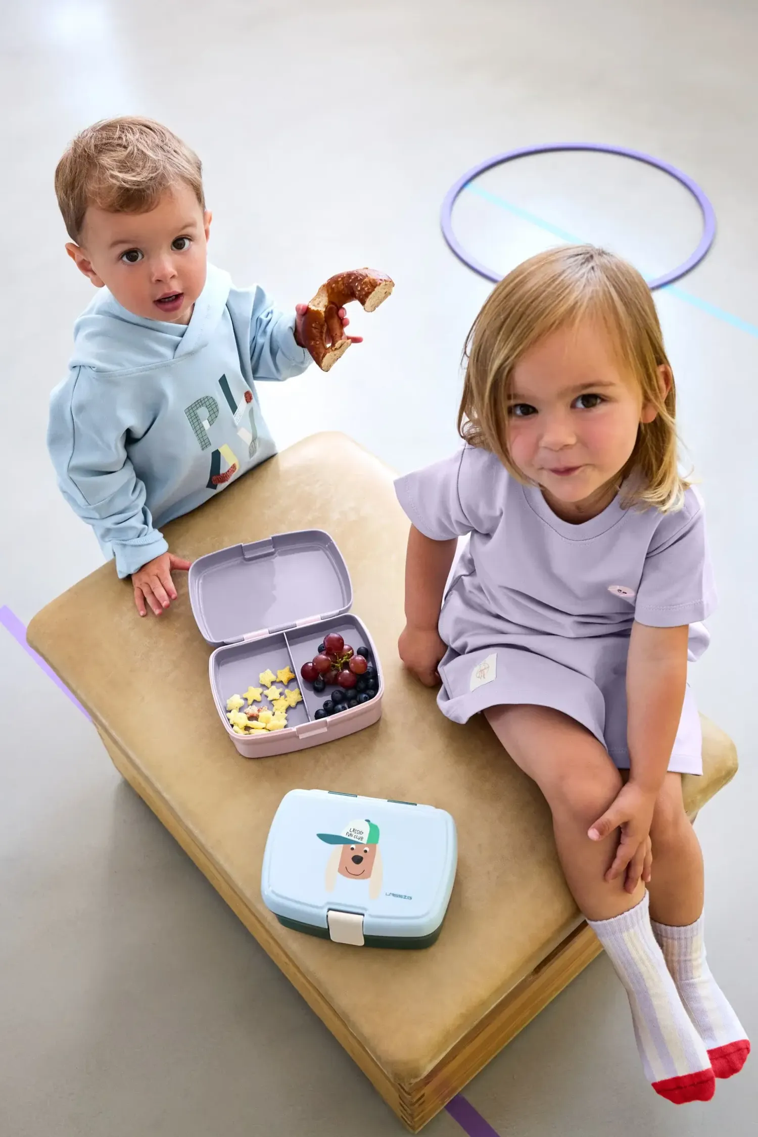 Lunchboxy|Przechowywanie Jedzenia | Lassig Lunchbox z wkładką Tiny Team - Cat