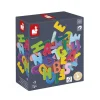 3 Lata +|4 Lata + | Janod Magnesy drewniane Alfabet 52 szt. 3+