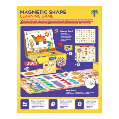 6 Lat+|7 Lat+ | mierEdu Magnetyczna gra edukacyjna - Kształty