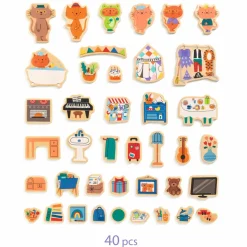 Magnetyczne puzzle DOMEK KOTKÓW