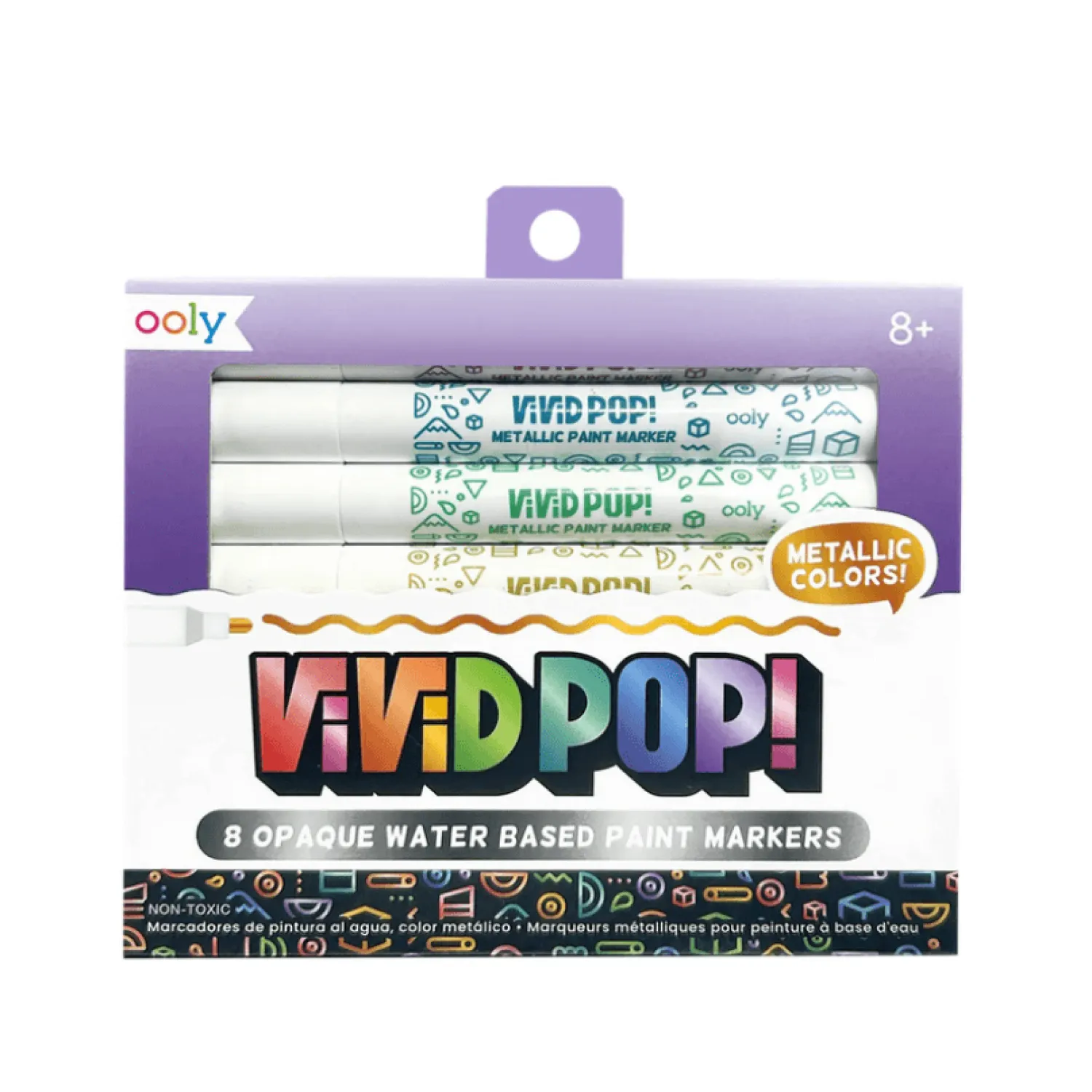 Artykuły Plastyczne | Ooly Markery Akrylowe Vivid Pop! Metaliczne Kolory