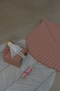 12M+|6 Lat+ | Toddlekind Mata do zabawy z bawełny organicznej w kształcie liścia - Sea Shell
