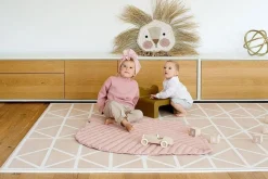 12M+|6 Lat+ | Toddlekind Mata do zabawy z bawełny organicznej w kształcie liścia - Sea Shell