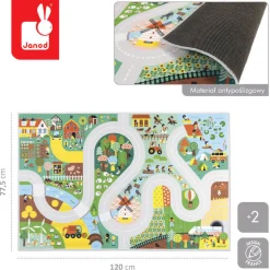 6 Lat+|3 Lata + | Janod Mata do zabawy z drogą Wieś Cross Roads 2+