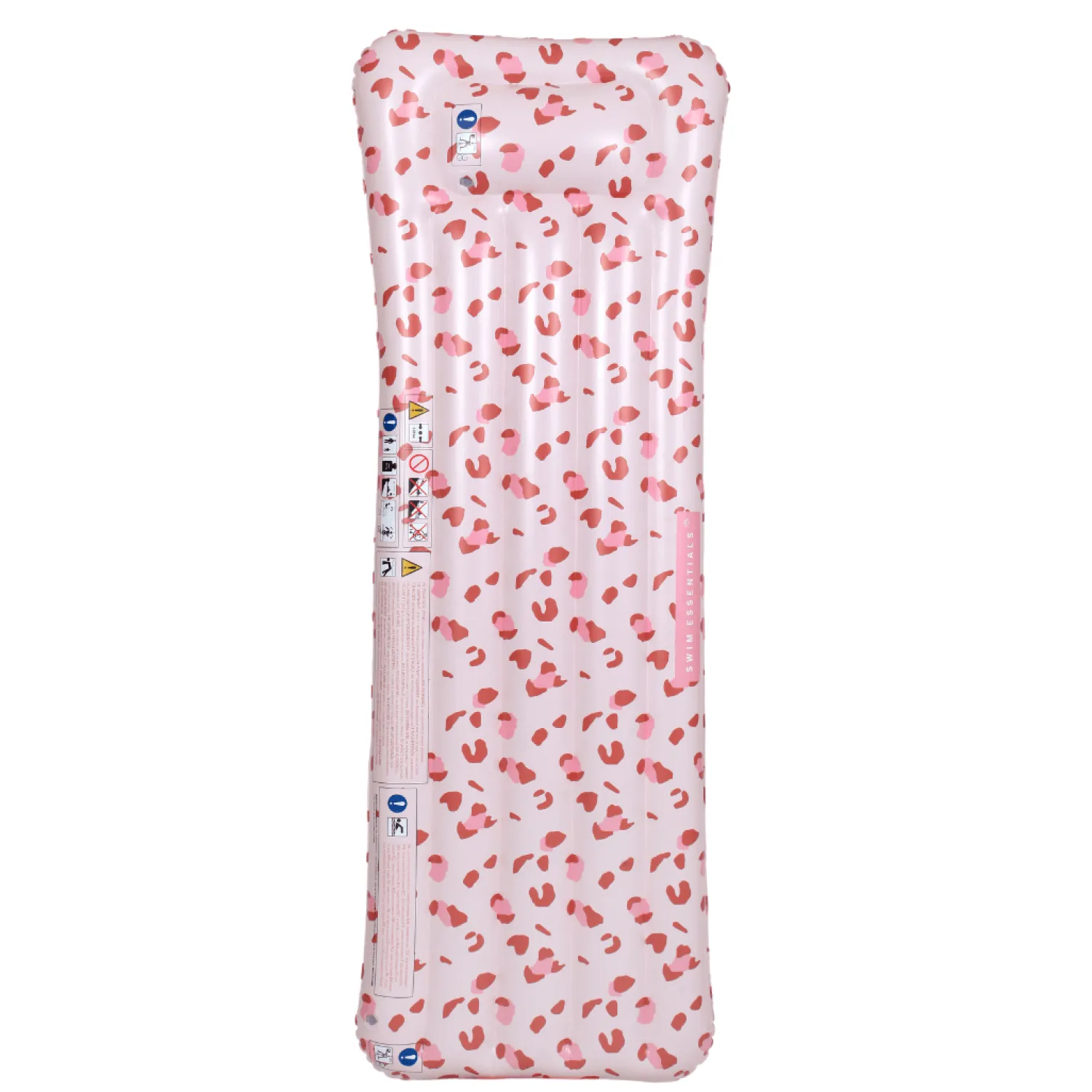 6 Lat+|7 Lat+ | The Swim Essentials Materac do pływania Old Pink Leopard