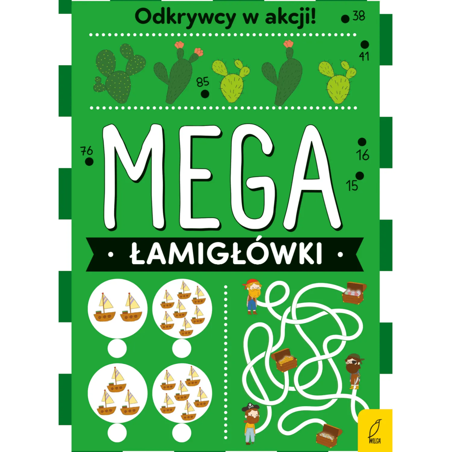5-8 Lat|2-5 Lat | Wydawnictwo Wilga Mega łamigłówki. Odkrywcy w akcji