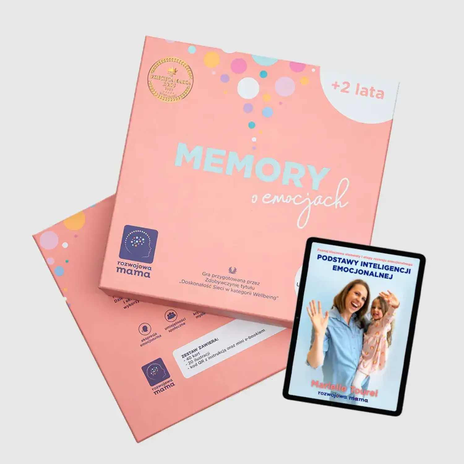 6 Lat+|Aktywizujące | rozwojowa mama Memory o emocjach – gra o emocjach + mini e-book 2+