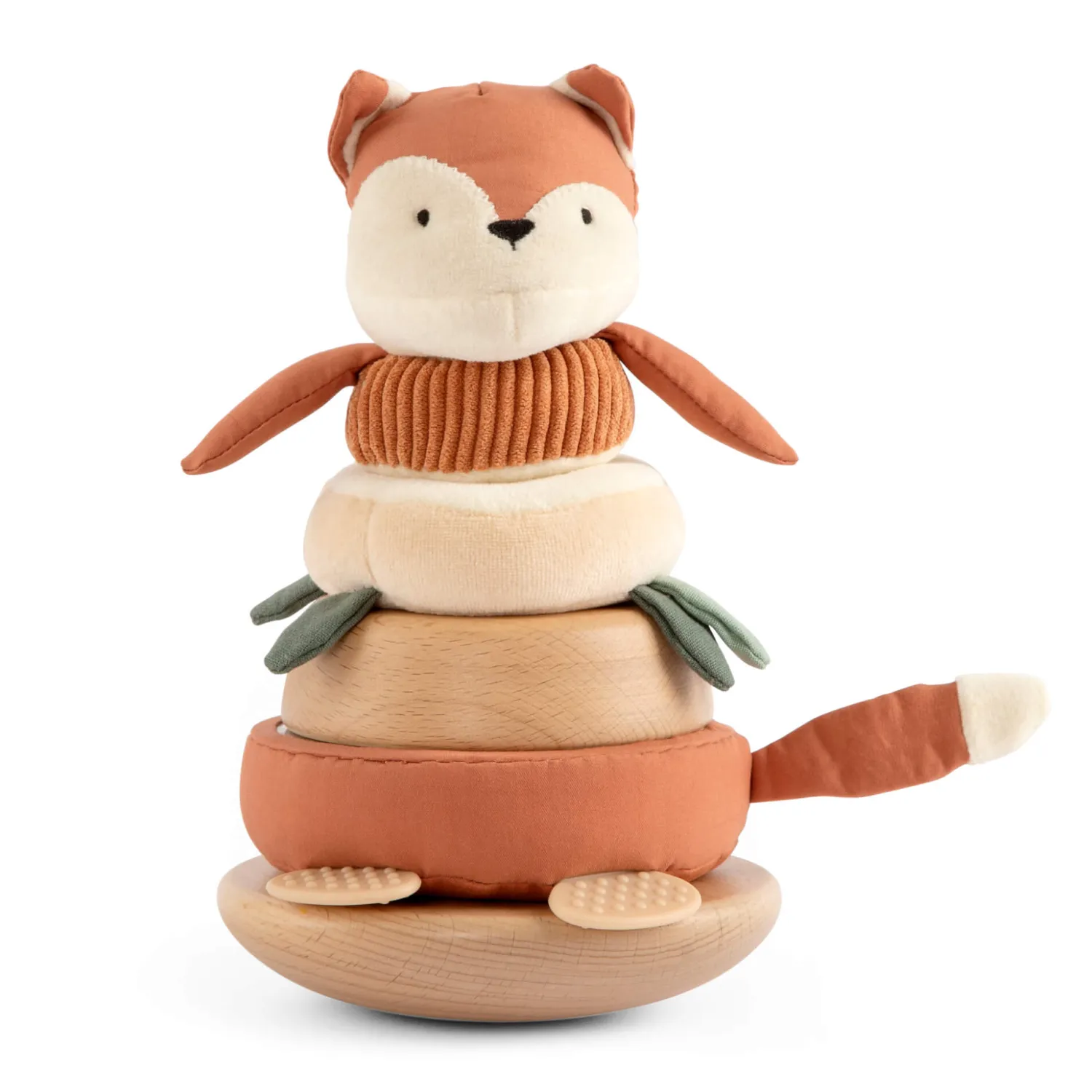 12M+|Sensoryczne | Sebra Miękka piramida sensoryczna - sparky the fox