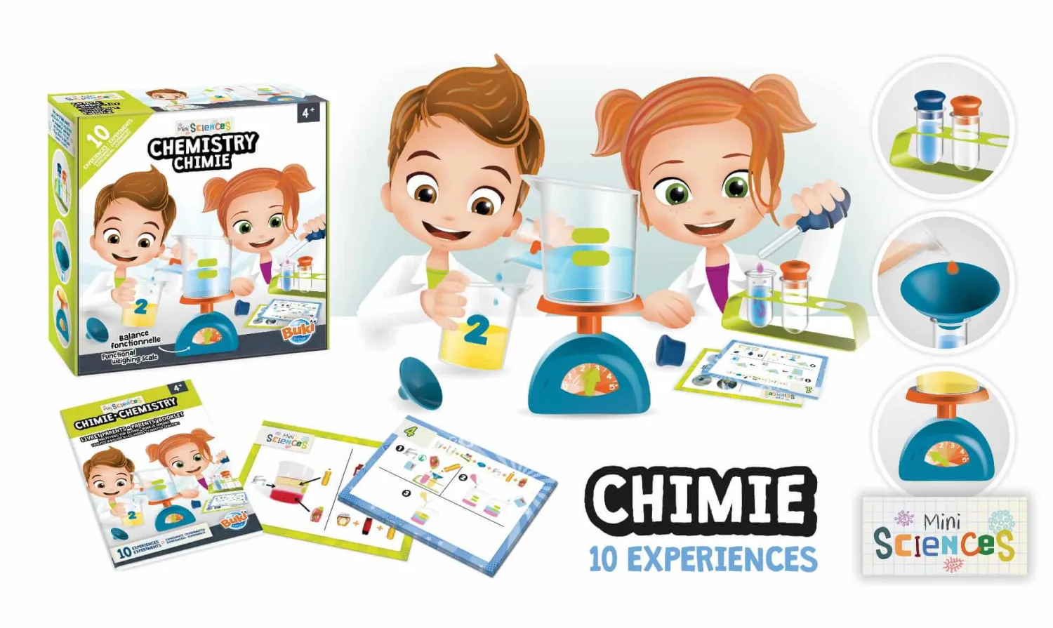 Edukacyjne|6 Lat+ | Buki Mini lab DOŚWIADCZENIA CHEMICZNE