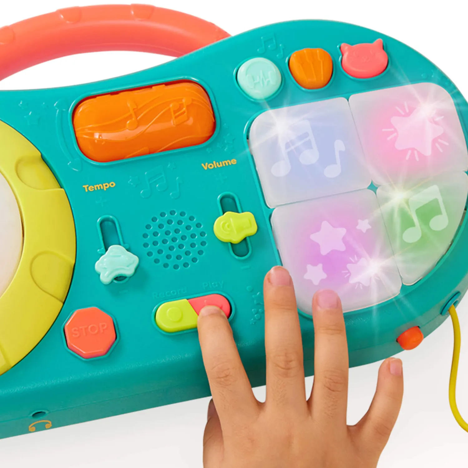 6 Lat+|3 Lata + | B.Toys MiniMixer – konsola DJ-a do miksowania muzyki