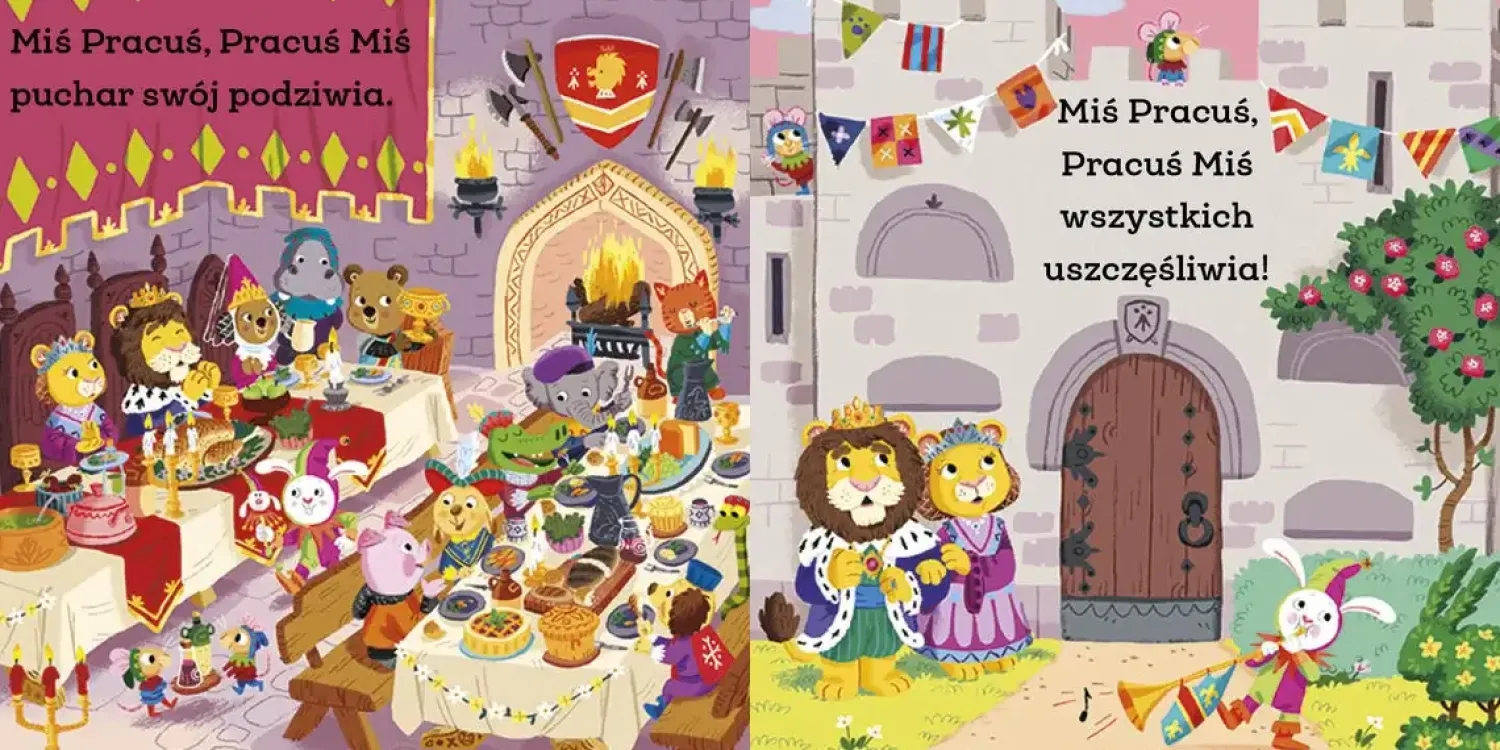 Ruchome Elementy|2-5 Lat | Wydawnictwo Wilga Miś Pracuś. W zamku
