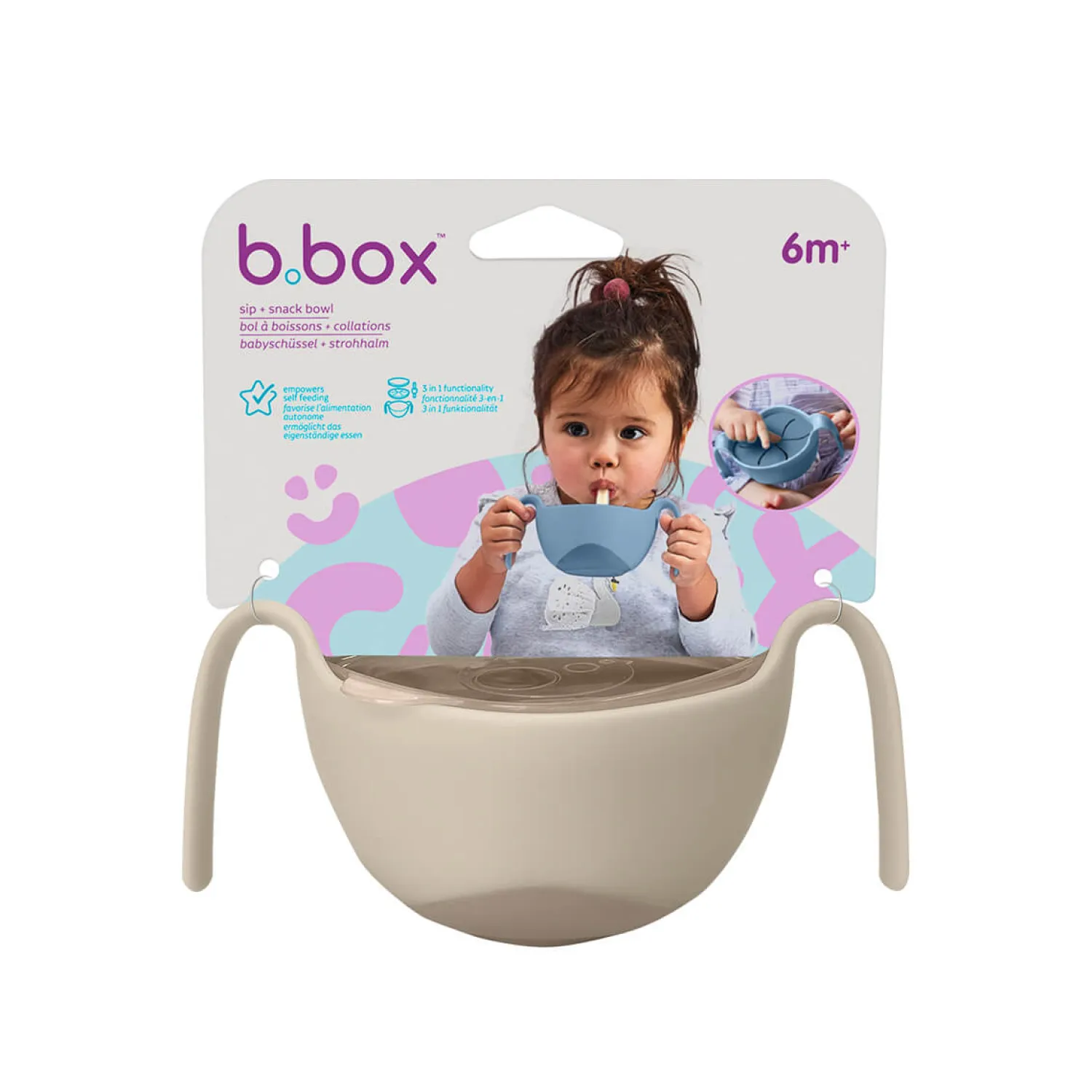 Przydatne Akcesoria|Przechowywanie Jedzenia | b.box Miseczka 3w1 - Latte