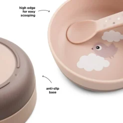 Naczynia Dla Dzieci | Done by Deer Miska dla dziecka Foodie Happy Clouds - Powder