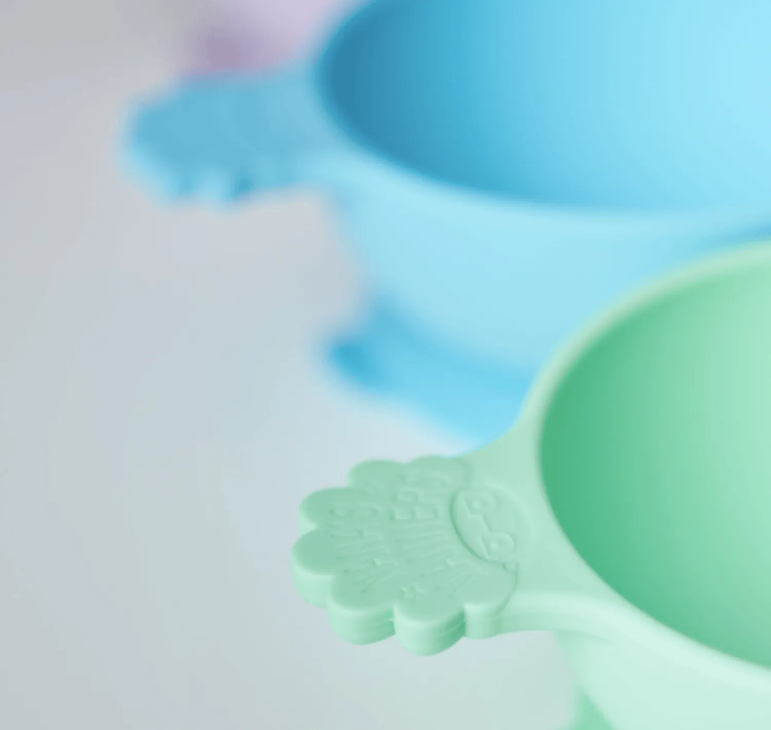 Metoda Blw|Naczynia Dla Dzieci | Nanas Manners Miska silikonowa z przyssawką i uchwytem GREEN