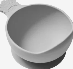 Metoda Blw|Naczynia Dla Dzieci | Nanas Manners Miska silikonowa z przyssawką i uchwytem GREY