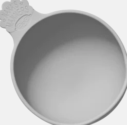 Metoda Blw|Naczynia Dla Dzieci | Nanas Manners Miska silikonowa z przyssawką i uchwytem GREY