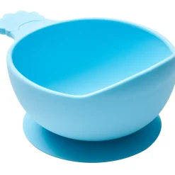 Metoda Blw|Naczynia Dla Dzieci | Nanas Manners Miska silikonowa z przyssawką i uchwytem BLUE