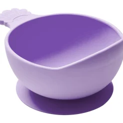 Metoda Blw|Naczynia Dla Dzieci | Nanas Manners Miska silikonowa z przyssawką i uchwytem PURPLE