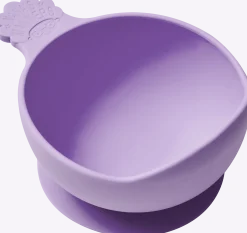 Metoda Blw|Naczynia Dla Dzieci | Nanas Manners Miska silikonowa z przyssawką i uchwytem PURPLE