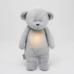 Moonie 2.0 SILVER - szumiący miś z lampką