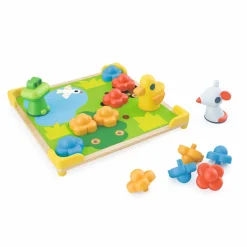 Aktywizujące|2 Lata + | Djeco Mozaika DUCKY&CO - kolorowe obrazki
