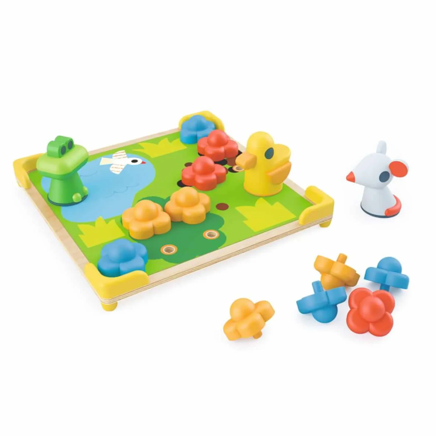 Aktywizujące|2 Lata + | Djeco Mozaika DUCKY&CO - kolorowe obrazki
