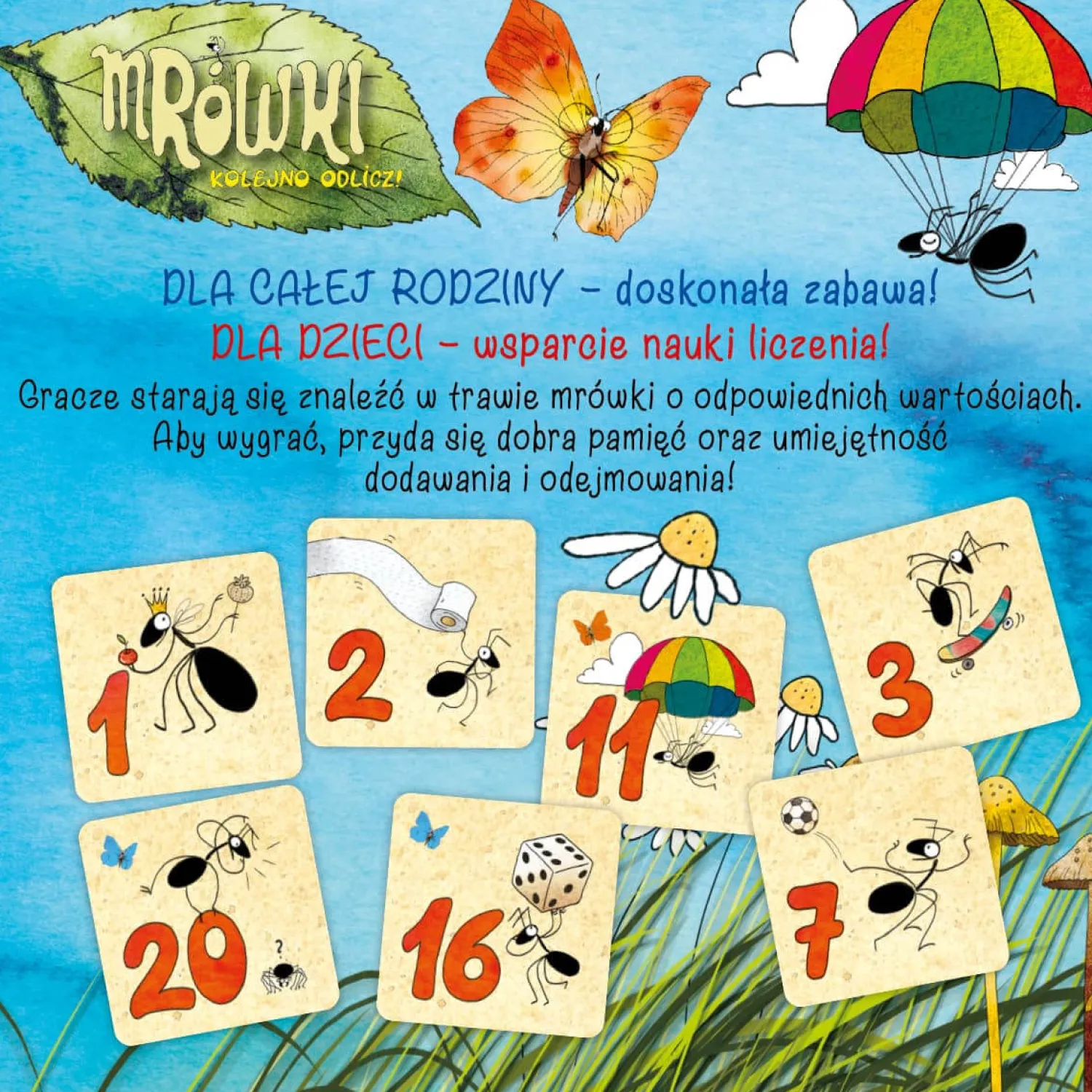 Gry Planszowe|6 Lat+ | Wydawnictwo Nasza Księgarnia Mrówki - Kolejno odlicz!