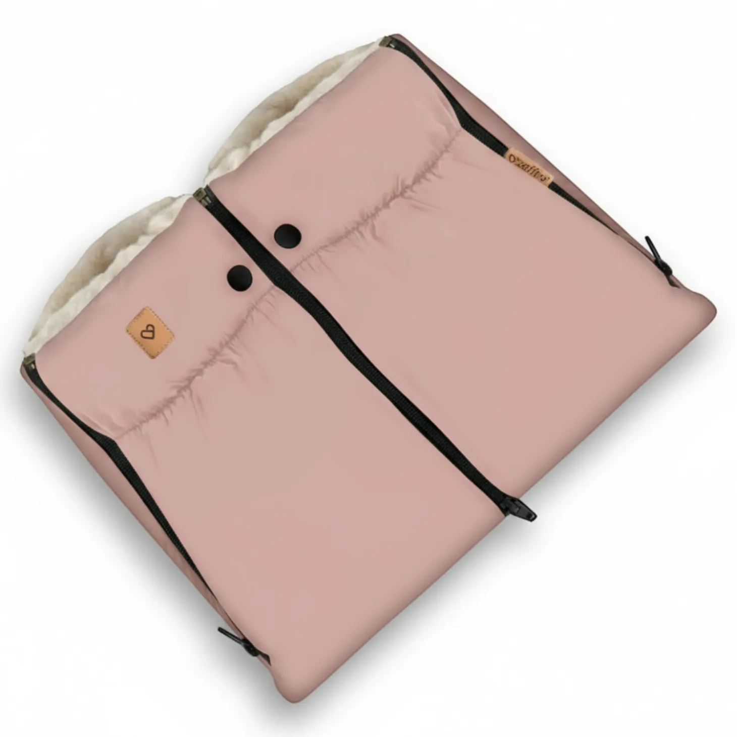 Mufka do wózka Aspen- baby pink