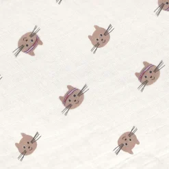 Otulacze I Pieluszki|Otulacze I Pieluszki | Lassig Muślinowa pieluszka otulacz 3 szt. Tiny Team Kotek
