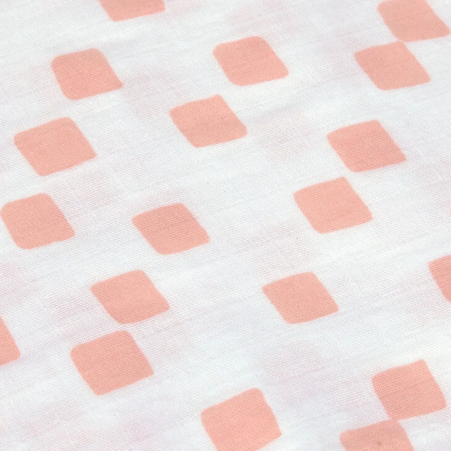 Muślinowy otulacz kocyk z bawełny organicznej 60x60cm zestaw 3 szt. Happy Fruits peach
