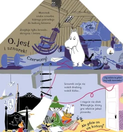 Ruchome Elementy|2-5 Lat | HarperCollins Muminki. W domu Muminków. Opowieść z otwieranymi okienkami