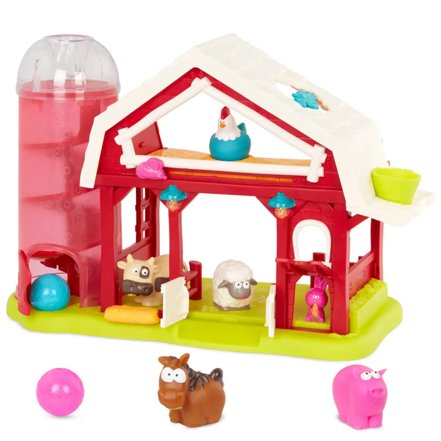 2 Lata +|4 Lata + | B.Toys Musical Fun Farm – interaktywna zagroda z odgłosami zwierząt ZREDUKOWANA WERSJA
