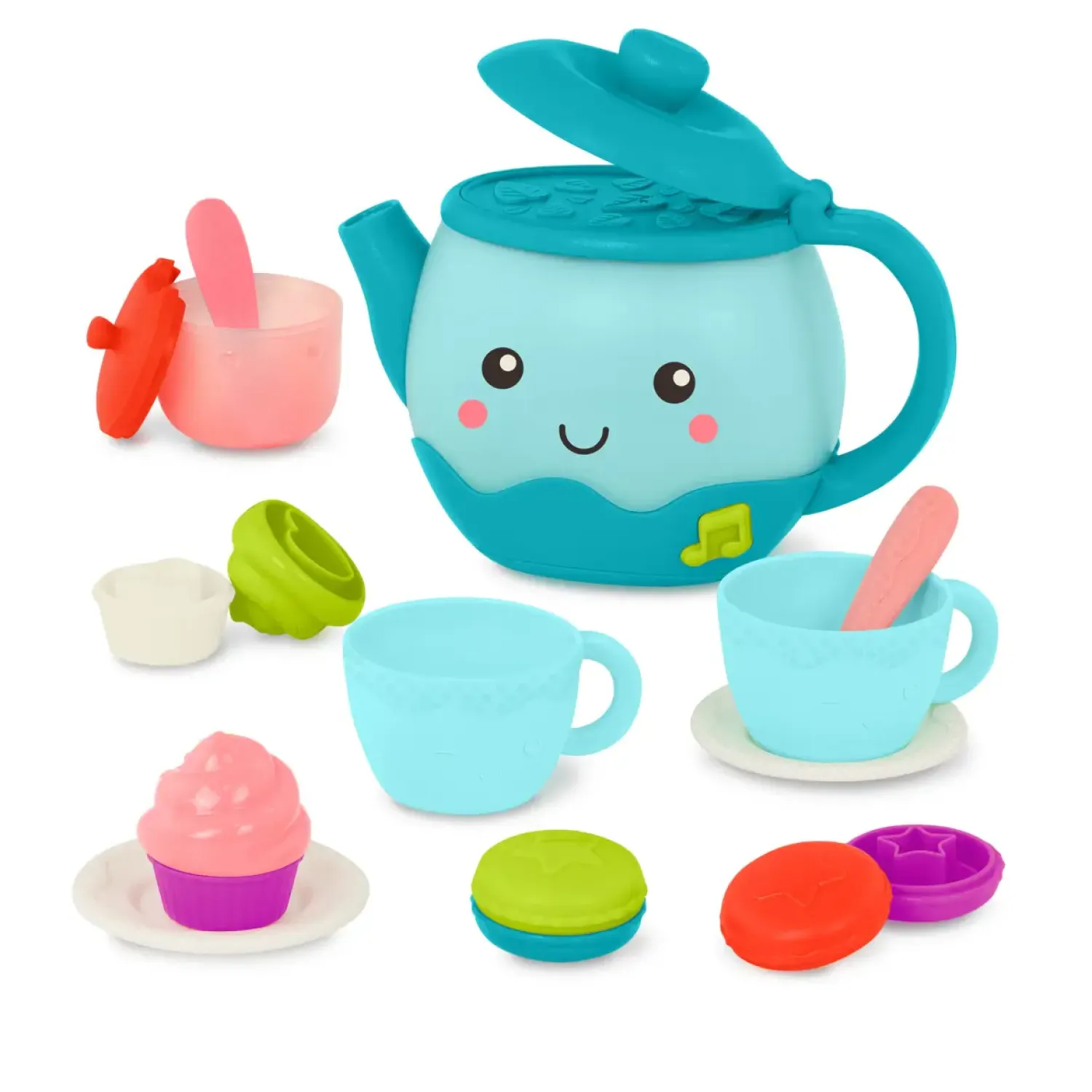 2 Lata +|Odgrywanie Ról | B.Toys Musical Tea Party – MUZYCZNY czajnik serwis do herbaty