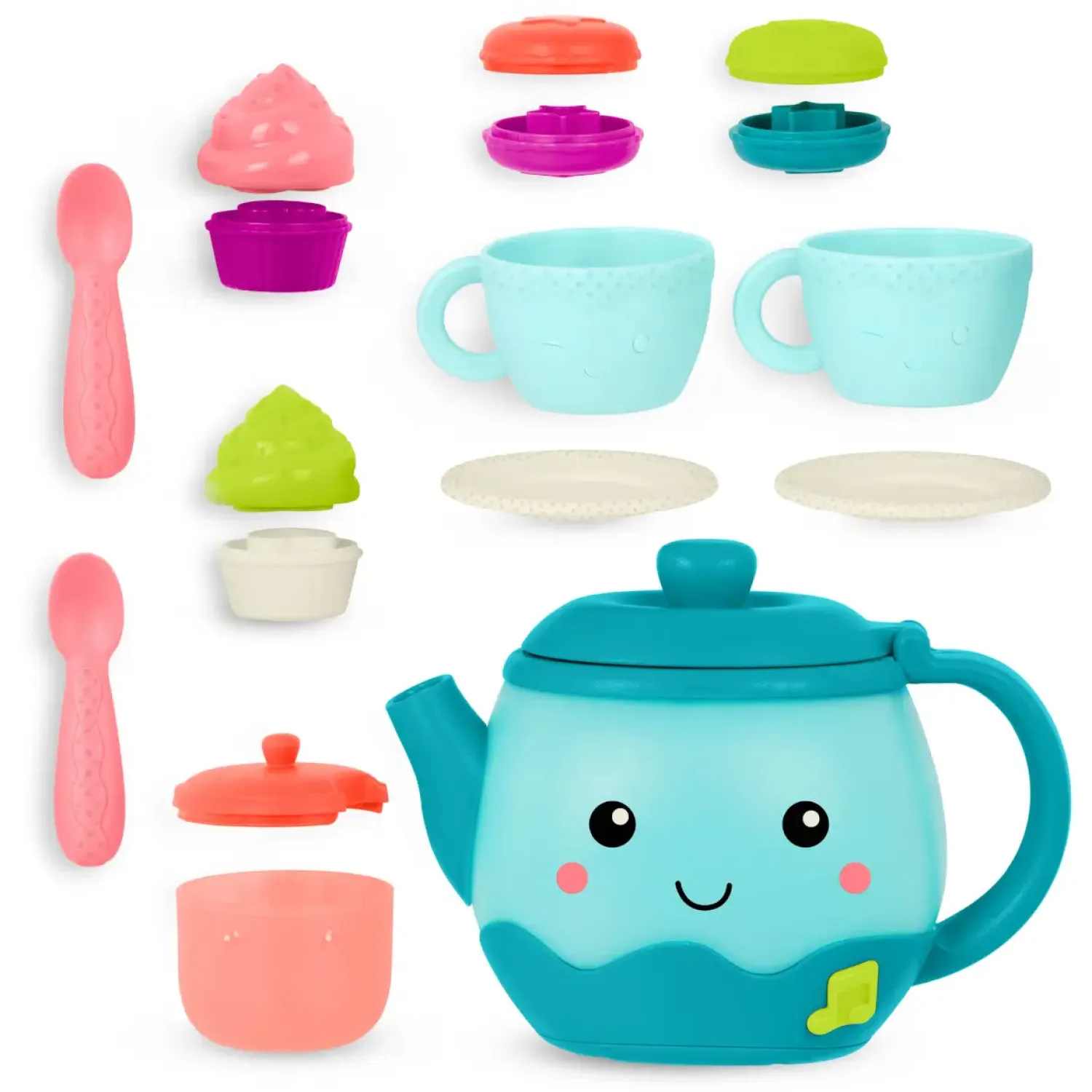 2 Lata +|Odgrywanie Ról | B.Toys Musical Tea Party – MUZYCZNY czajnik serwis do herbaty