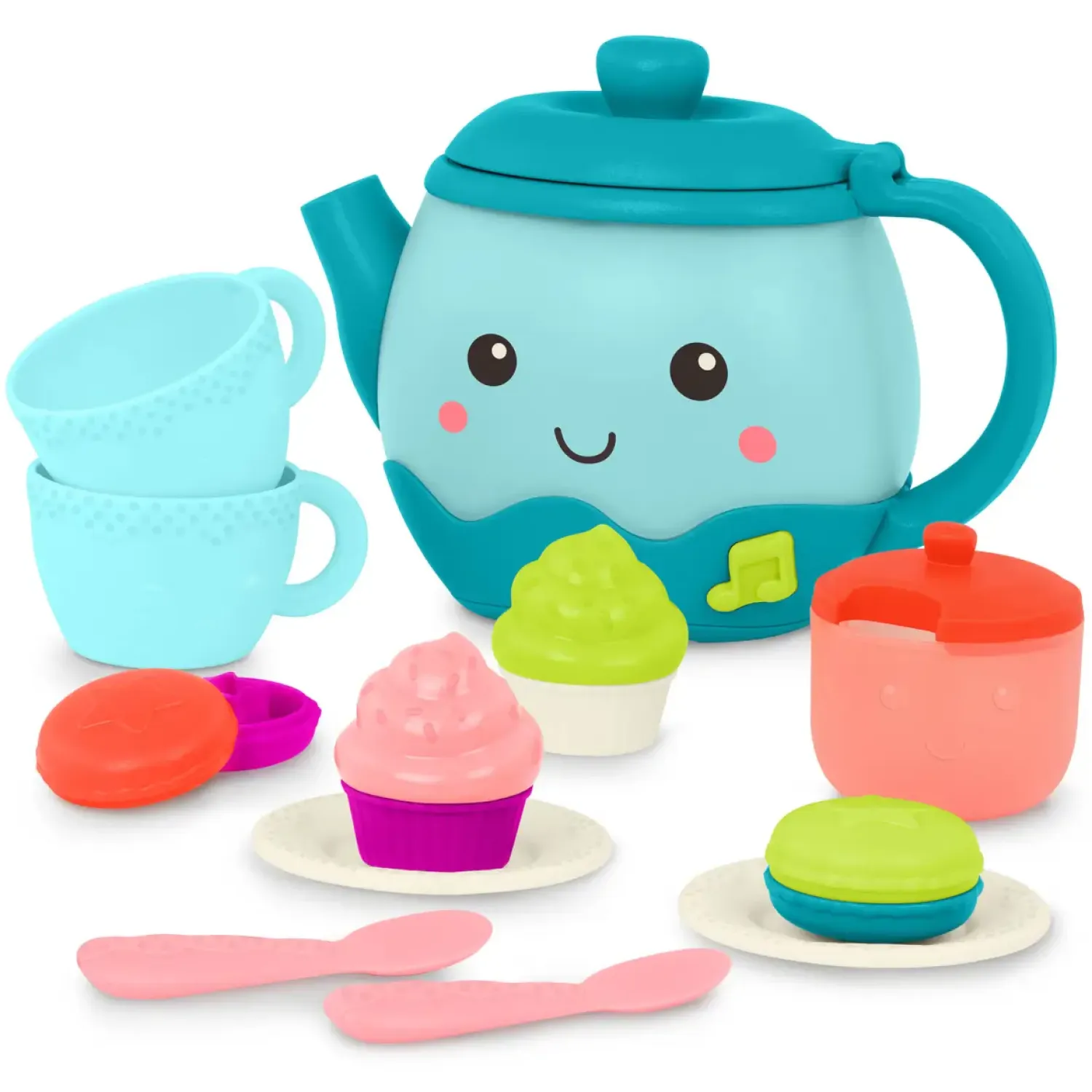 2 Lata +|Odgrywanie Ról | B.Toys Musical Tea Party – MUZYCZNY czajnik serwis do herbaty