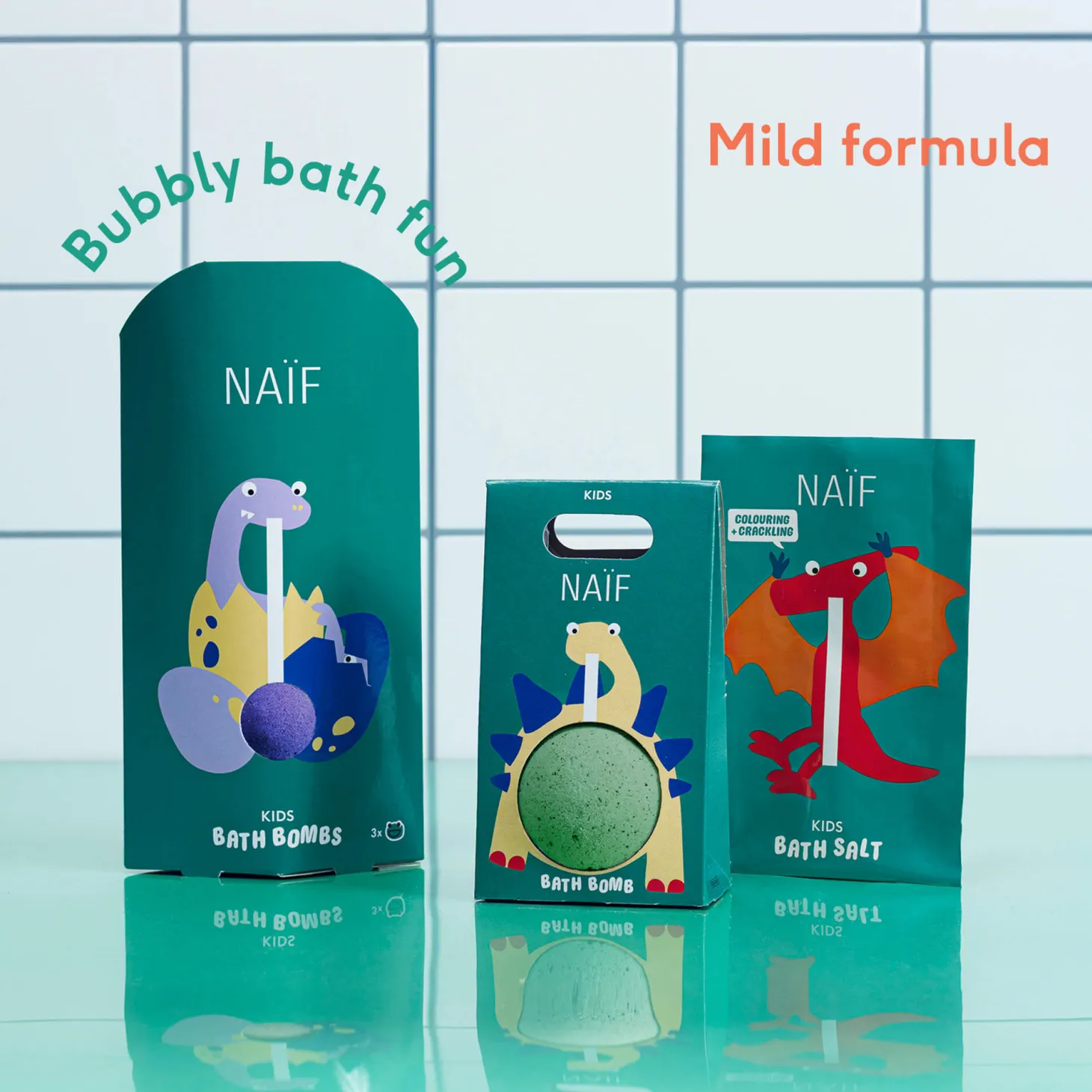 Musujące kule do kąpieli dla dzieci, 3x40g