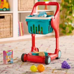 3 Lata +|2 Lata + | B.Toys Muzyczny wózek zakupowy - światło i dźwięk - wersja czerwona