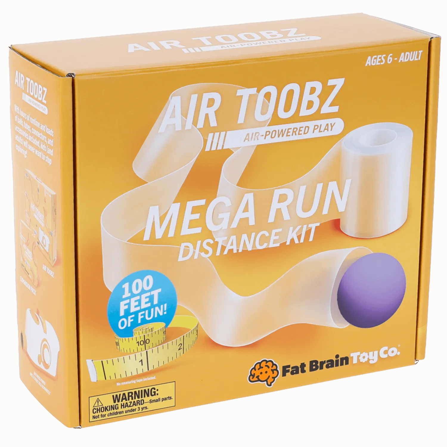 6 Lat+|Aktywizujące | Fat Brain Toys Nadmuchiwany Mega Tor do Dmuchawy Air Toobz