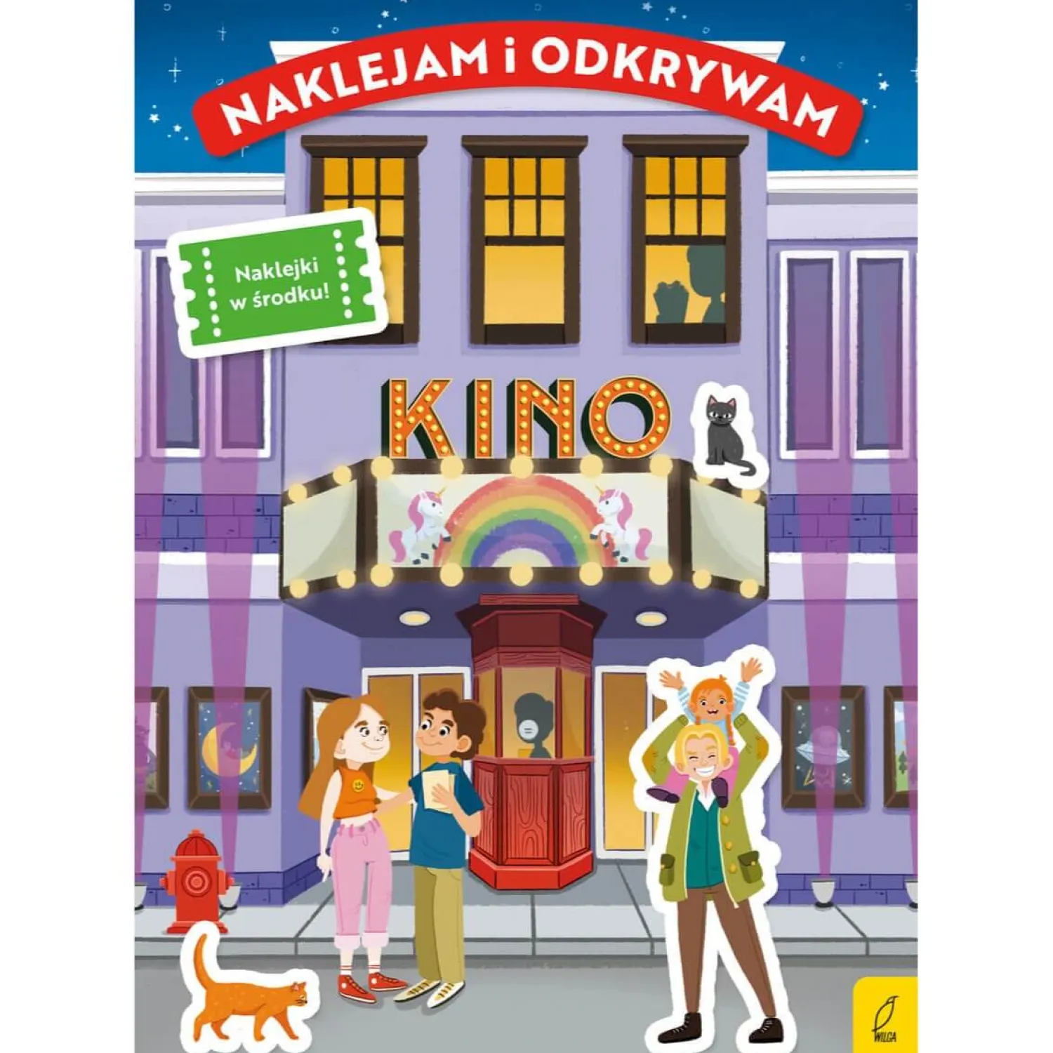 Naklejki | Wydawnictwo Wilga Naklejam i odkrywam. Kino