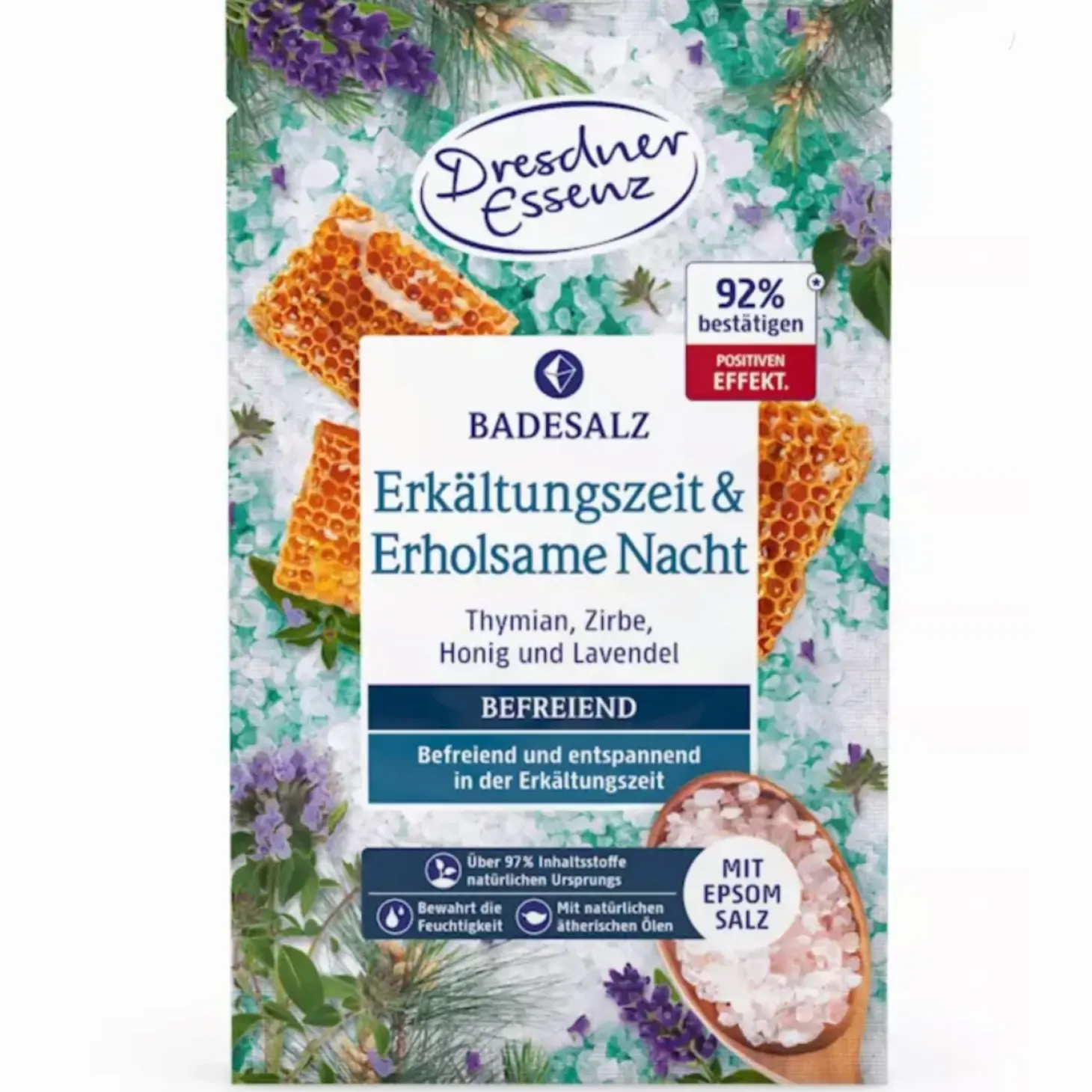 Na przeziębienie i spokojny sen - sól do kąpieli z solą epsom, 60g
